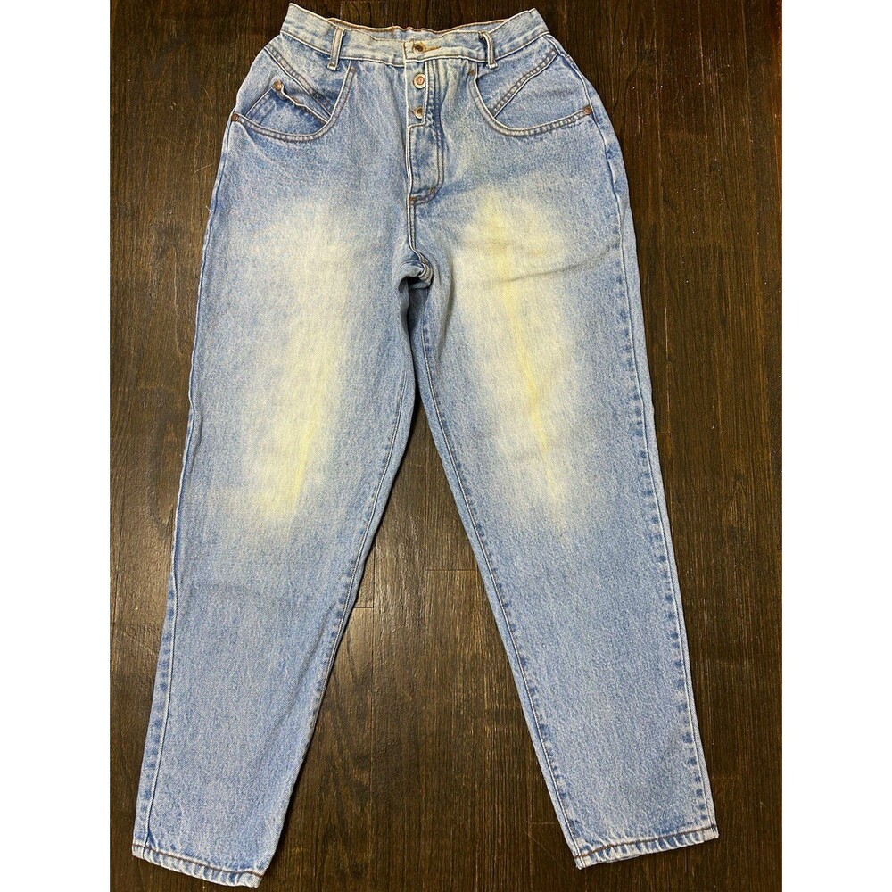 Vintage 90s Gitano Light Wash Blue Denim High Rise Mom Jeans Size 12 27X28